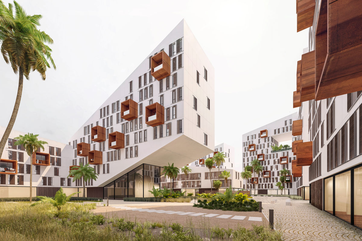 نمای کامپوزیت ساختمان مسکونی